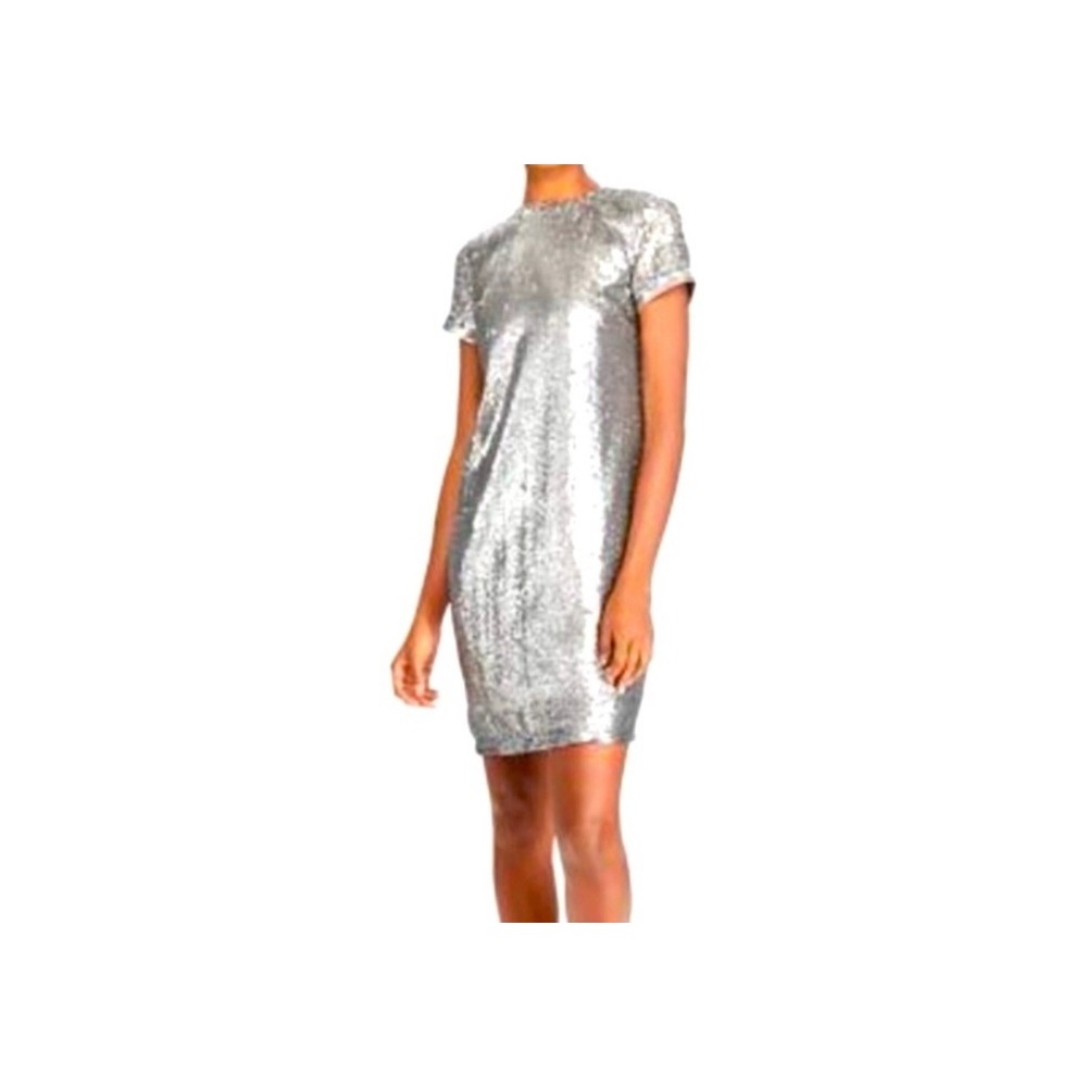 Lauren Ralph Lauren NWT Silver Sequin Dress Size 6